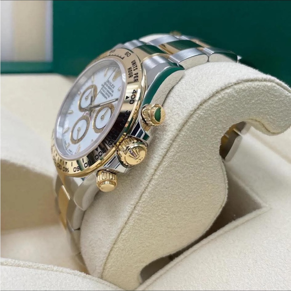 Luxury Gold and Silver Men's Chronograph Watch